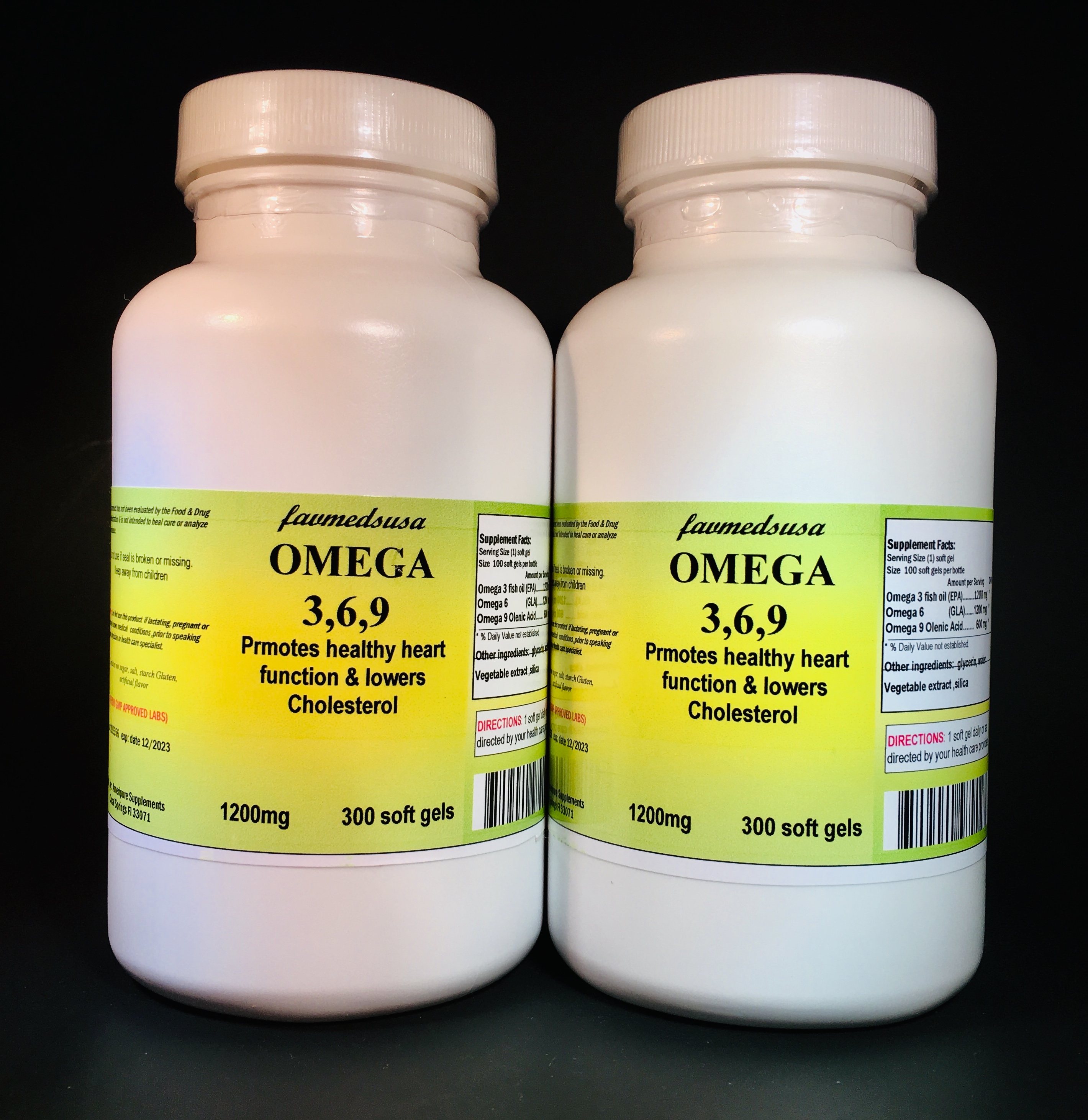 Omega 3,6,9 - 600 (2x300) soft gels
